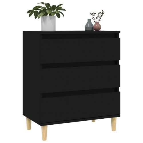 Komoda crna 60 x 35 x 70 cm od konstruiranog drva - Crna 1 Cijena