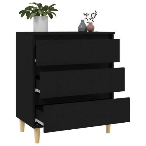 Komoda crna 60 x 35 x 70 cm od konstruiranog drva - Crna 1 Cijena