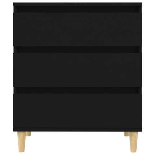 Komoda crna 60 x 35 x 70 cm od konstruiranog drva - Crna 1 Cijena
