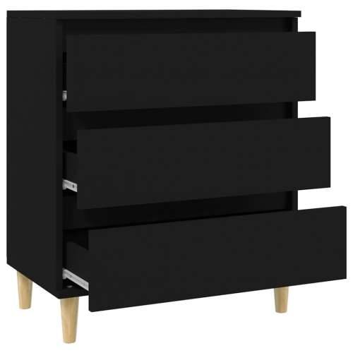 Komoda crna 60 x 35 x 70 cm od konstruiranog drva - Crna 1 Cijena