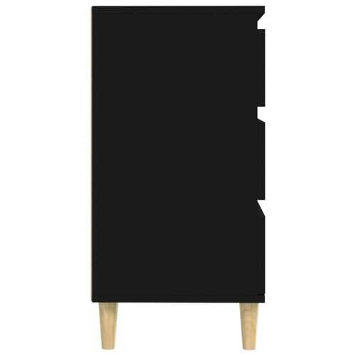 Komoda crna 60 x 35 x 70 cm od konstruiranog drva - Crna 1 Cijena