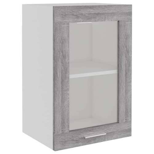 Viseći stakleni ormarić “Lyon” siva boja hrasta - Sivi hrast sonoma 1 1 x viseći stakleni ormar (1 vrata) 40 cm Cijena