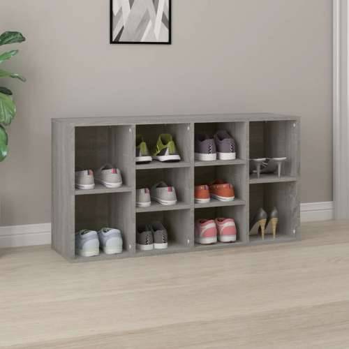 Klupa za cipele boja hrasta 103x30x54,5 cm konstruirano drvo - Sivi hrast sonoma 1 Cijena