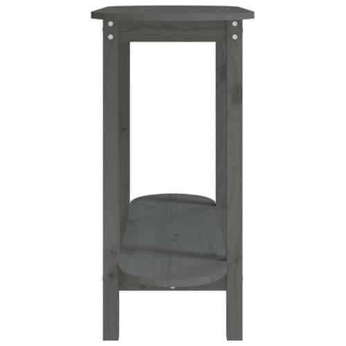 Konzolni stol sivi 110 x 40 x 80 cm od masivne borovine - Siva 1 Cijena