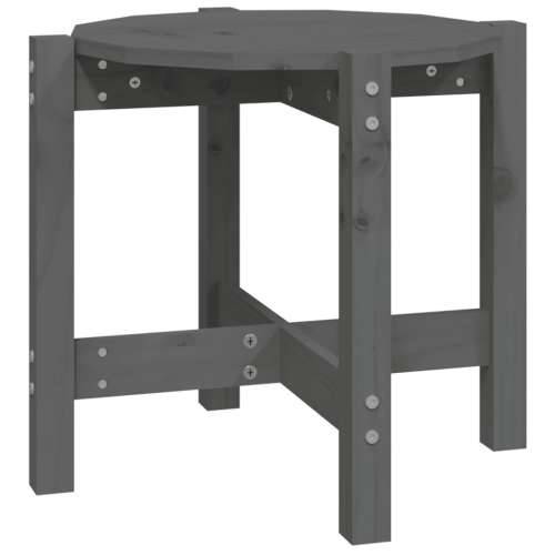 Stolić za kavu sivi Ø 52,5x45 cm od masivne borovine - Siva Ø 52.5 x 45 cm 1 Cijena