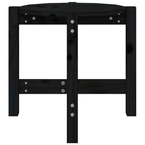 Stolić za kavu crni Ø 52,5x45 cm od masivne borovine - Crna Ø 52.5 x 45 cm 1 Cijena