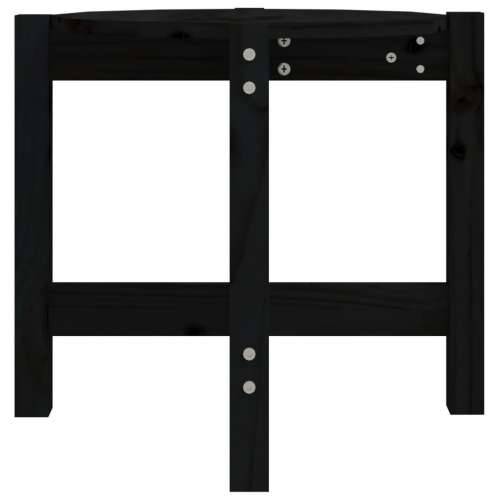 Stolić za kavu crni Ø 52,5x45 cm od masivne borovine - Crna Ø 52.5 x 45 cm 1 Cijena