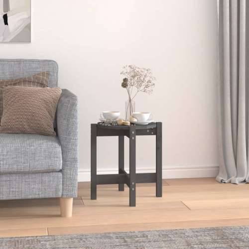 Stolić za kavu sivi Ø 42,5x45 cm od masivne borovine - Siva Ø 42.5 x 45 cm 1 Cijena