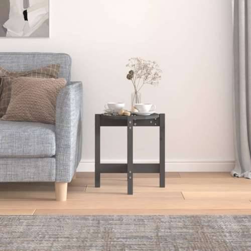 Stolić za kavu sivi Ø 42,5x45 cm od masivne borovine - Siva Ø 42.5 x 45 cm 1 Cijena