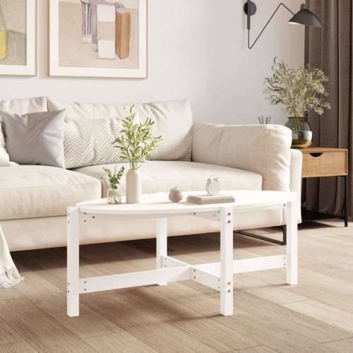 Stolić za kavu bijeli 118 x 63 x 45 cm od masivne borovine - Bijela 118 x 63 x 45 cm 1 Cijena