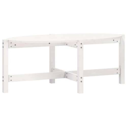 Stolić za kavu bijeli 118 x 63 x 45 cm od masivne borovine - Bijela 118 x 63 x 45 cm 1 Cijena