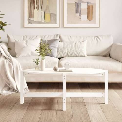 Stolić za kavu bijeli 118 x 63 x 45 cm od masivne borovine - Bijela 118 x 63 x 45 cm 1 Cijena
