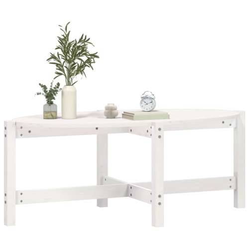 Stolić za kavu bijeli 118 x 63 x 45 cm od masivne borovine - Bijela 118 x 63 x 45 cm 1 Cijena