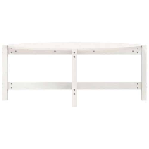 Stolić za kavu bijeli 118 x 63 x 45 cm od masivne borovine - Bijela 118 x 63 x 45 cm 1 Cijena