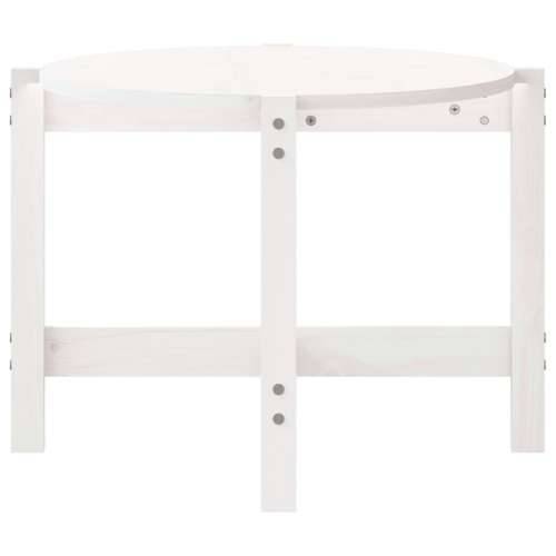 Stolić za kavu bijeli 118 x 63 x 45 cm od masivne borovine - Bijela 118 x 63 x 45 cm 1 Cijena