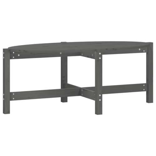 Stolić za kavu sivi 118 x 63 x 45 cm od masivne borovine - Siva 118 x 63 x 45 cm 1 Cijena