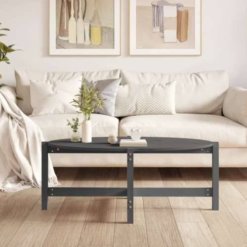 Stolić za kavu sivi 118 x 63 x 45 cm od masivne borovine - Siva 118 x 63 x 45 cm 1 Cijena
