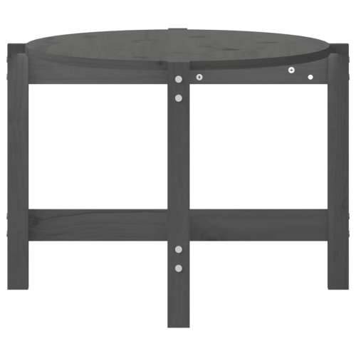 Stolić za kavu sivi 118 x 63 x 45 cm od masivne borovine - Siva 118 x 63 x 45 cm 1 Cijena