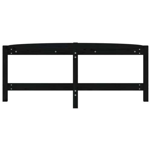 Stolić za kavu crni 118 x 63 x 45 cm od masivne borovine - Crna 118 x 63 x 45 cm 1 Cijena