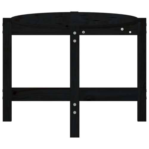 Stolić za kavu crni 118 x 63 x 45 cm od masivne borovine - Crna 118 x 63 x 45 cm 1 Cijena