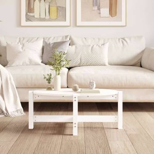 Stolić za kavu bijeli 87 x 48 x 35 cm od masivne borovine - Bijela 87 x 48 x 35 cm 1 Cijena