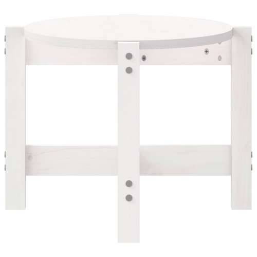 Stolić za kavu bijeli 87 x 48 x 35 cm od masivne borovine - Bijela 87 x 48 x 35 cm 1 Cijena
