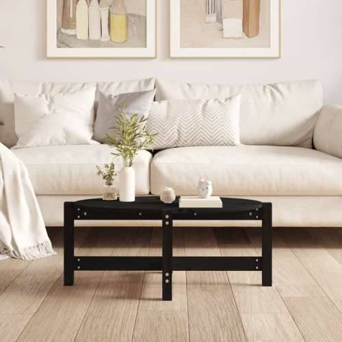 Stolić za kavu crni 87 x 48 x 35 cm od masivne borovine - Crna 87 x 48 x 35 cm 1 Cijena