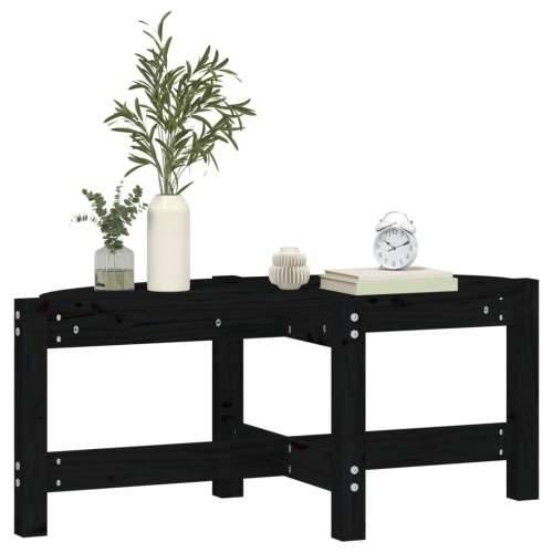 Stolić za kavu crni 87 x 48 x 35 cm od masivne borovine - Crna 87 x 48 x 35 cm 1 Cijena