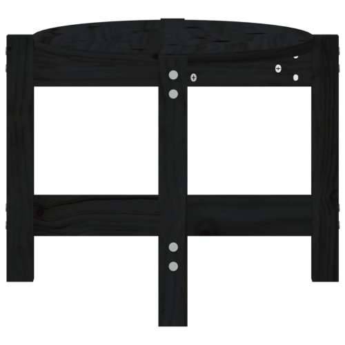Stolić za kavu crni 87 x 48 x 35 cm od masivne borovine - Crna 87 x 48 x 35 cm 1 Cijena