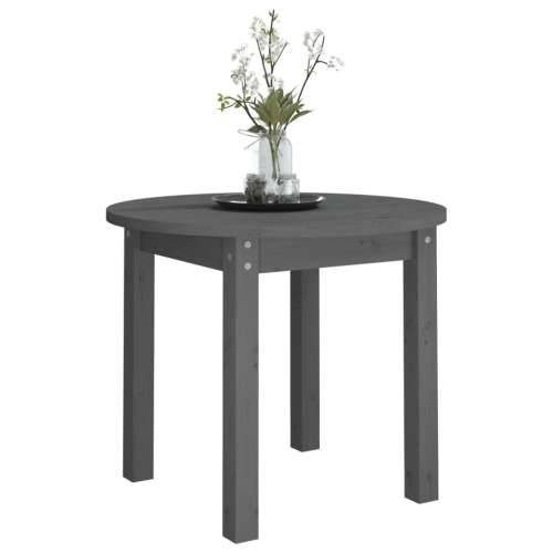 Stolić za kavu sivi Ø 55x45 cm od masivne borovine - Siva Ø 55 x 45 cm 1 Cijena