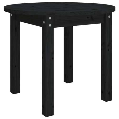 Stolić za kavu crni Ø 55x45 cm od masivne borovine - Crna Ø 55 x 45 cm 1 Cijena