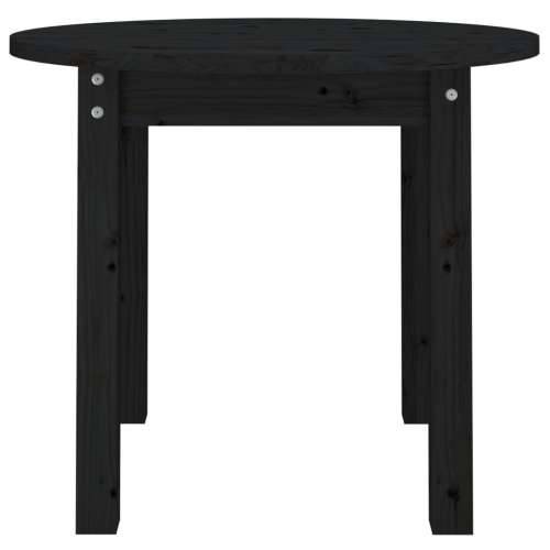 Stolić za kavu crni Ø 55x45 cm od masivne borovine - Crna Ø 55 x 45 cm 1 Cijena