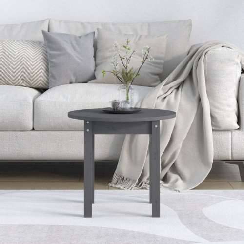 Stolić za kavu sivi Ø 45x40 cm od masivne borovine - Siva Ø 45 x 40 cm 1 Cijena
