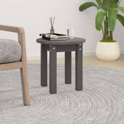 Stolić za kavu sivi Ø 35x35 cm od masivne borovine - Siva 1 Cijena