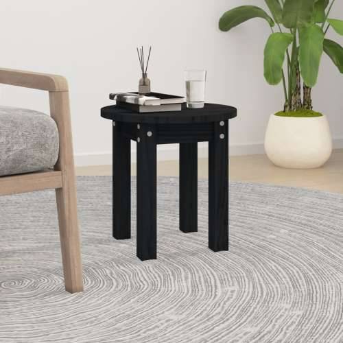 Stolić za kavu crni Ø 35x35 cm od masivne borovine - Crna 1 Cijena
