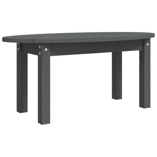 Stolić za kavu sivi 80 x 40 x 35 cm od masivne borovine - Siva 80 x 40 x 35 cm 1 Cijena