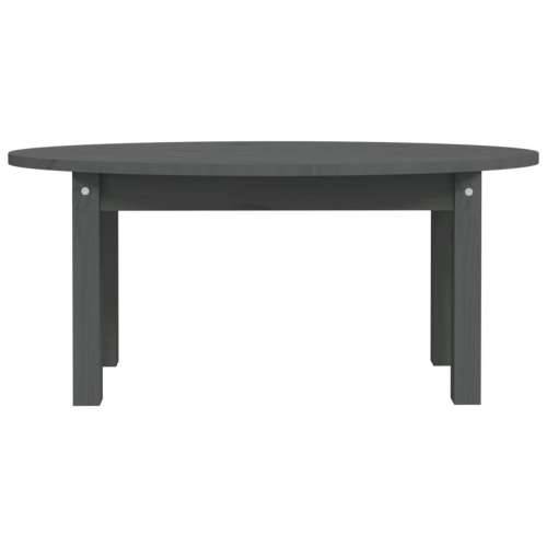 Stolić za kavu sivi 80 x 40 x 35 cm od masivne borovine - Siva 80 x 40 x 35 cm 1 Cijena