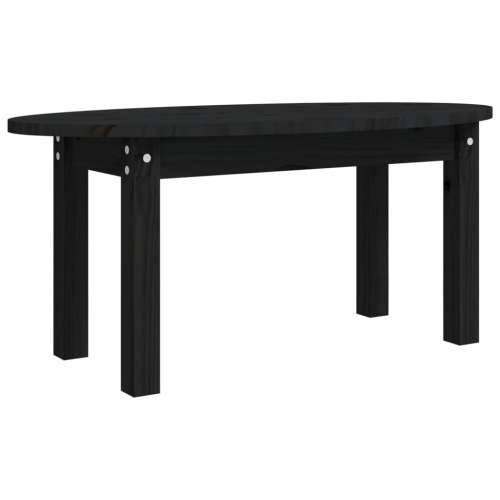 Stolić za kavu crni 80 x 40 x 35 cm od masivne borovine - Crna 80 x 40 x 35 cm 1 Cijena