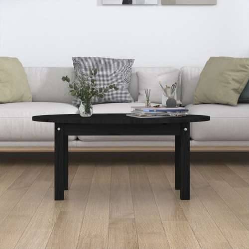 Stolić za kavu crni 80 x 40 x 35 cm od masivne borovine - Crna 80 x 40 x 35 cm 1 Cijena