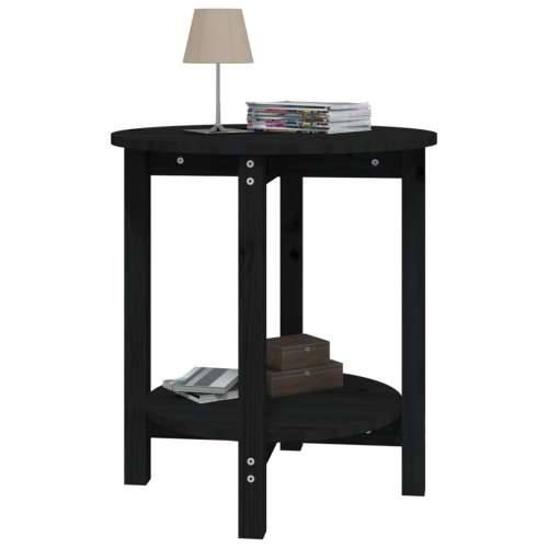 Stolić za kavu crni Ø 55x60 cm od masivne borovine - Crna Ø 55 x 60 cm 1 Cijena