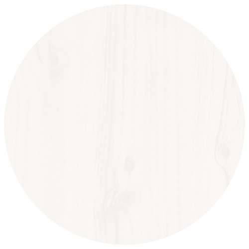Stolić za kavu bijeli Ø 40x60 cm od masivne borovine - Bijela Ø 40 x 60 cm 1 Cijena
