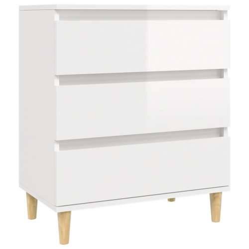 Komoda sjajna bijela 60 x 35 x 70 cm od konstruiranog drva - Visoko sjajno bijela 1 Cijena