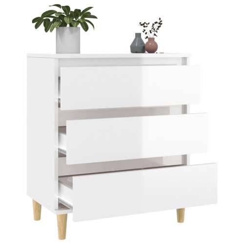 Komoda sjajna bijela 60 x 35 x 70 cm od konstruiranog drva - Visoko sjajno bijela 1 Cijena