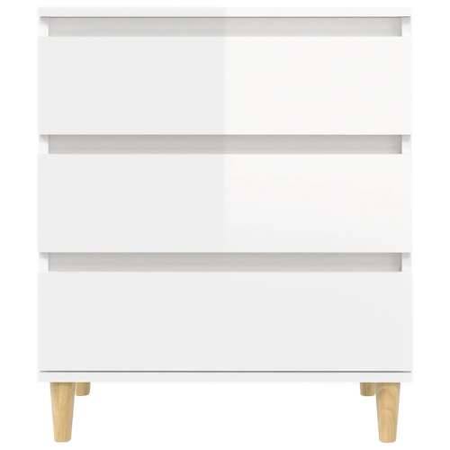 Komoda sjajna bijela 60 x 35 x 70 cm od konstruiranog drva - Visoko sjajno bijela 1 Cijena