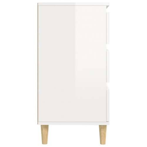 Komoda sjajna bijela 60 x 35 x 70 cm od konstruiranog drva - Visoko sjajno bijela 1 Cijena