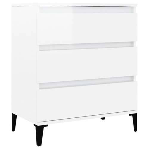 Komoda sjajna bijela 60 x 35 x 70 cm od konstruiranog drva - Visoko sjajno bijela 1 Cijena