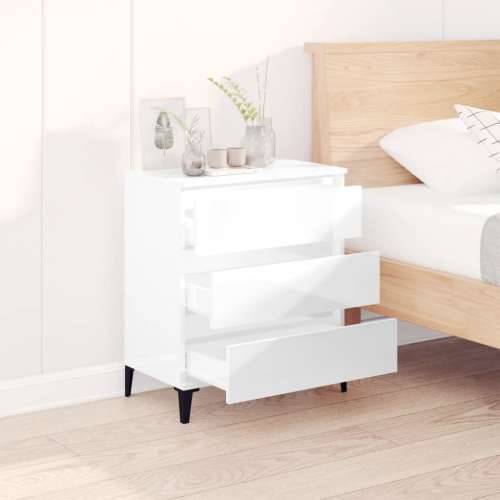 Komoda sjajna bijela 60 x 35 x 70 cm od konstruiranog drva - Visoko sjajno bijela 1 Cijena