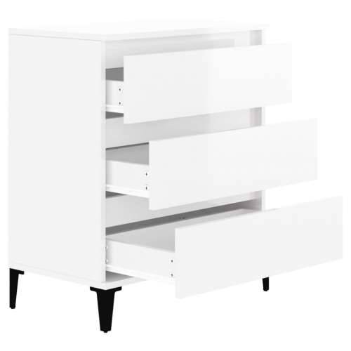 Komoda sjajna bijela 60 x 35 x 70 cm od konstruiranog drva - Visoko sjajno bijela 1 Cijena