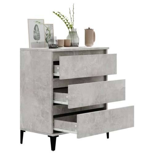 Komoda siva boja betona 60x35x70 cm od konstruiranog drva - Beton siva 1 Cijena