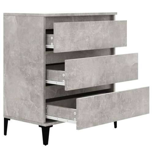 Komoda siva boja betona 60x35x70 cm od konstruiranog drva - Beton siva 1 Cijena